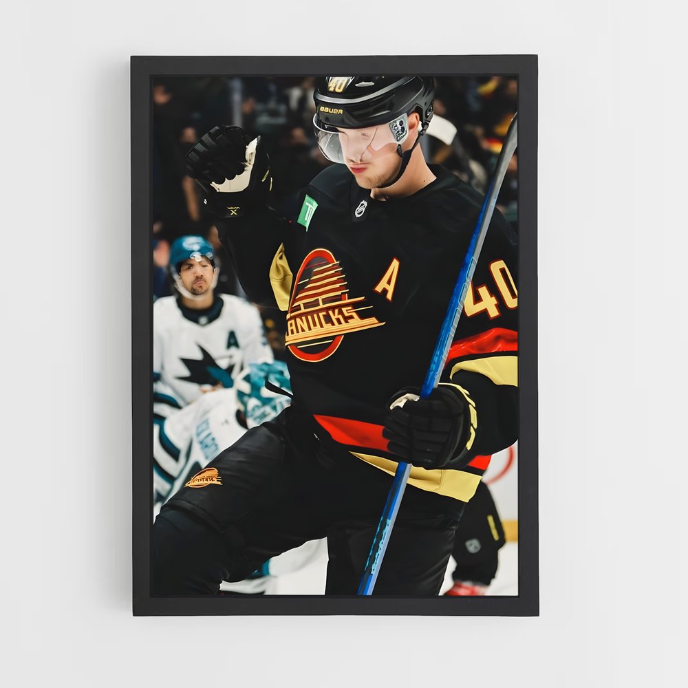 Poster Elias pettersson – affiche Hockey sur glace (vue 2)
